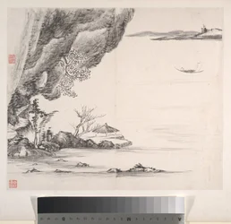 Landskap, daterad 1814 (album med åtta blad; bläck på papper)