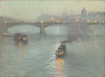 Kväll på Seine, ca 1888 (pastell på förberedd duk)