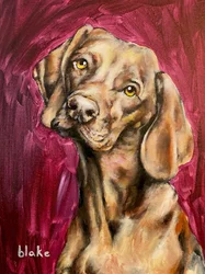 Dogs Rule, c.2021 (akryl på canvasbräda)