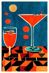 Retro-cocktailbord