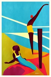 Färgsprakande sommarbad