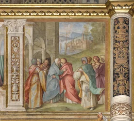 Central Nave, Third North Span, Visitation, Boccaccio Boccaccino 1516-17