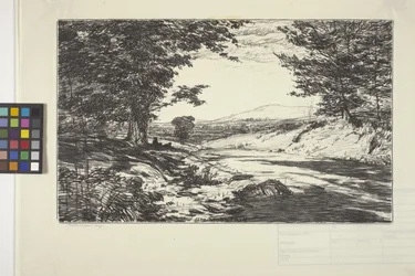 Berget (bläck på papper)