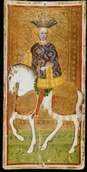 Bägarriddare. Tarotkort, 1441-1444.