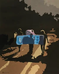 Skuggig skallprocession
