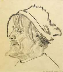 Konstantin Stanislavsky som Satin i pjäsen The Lower Depths av M. Gorky, 1922