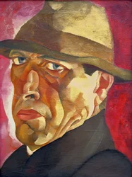 Självporträtt, ca. 1920.