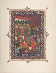 Illustration till sagan Marya Morevna, ca. 1925