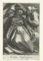 Saint Euphrosina av Alexandria som eremitinna Sancta Euphrosyna (titel på objekt) Eremitinnor (serietitel) Sacra Eremus Ascetriarum (serietitel)