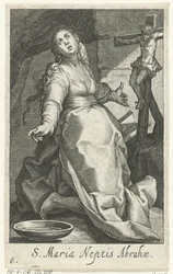 Heilige Maria als kluizenares Saint Mary brorson av Abraham (titel på objekt) Kluizenaressen (serietitel) The Sacred Desert of Ascetics (serietitel)
