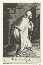 Saint Pelagia av Antiochia som eremitinna Sancta Pelagia (titel på objekt) Eremitinnor (serietitel) Sacra Eremus Ascetriarum (serietitel)