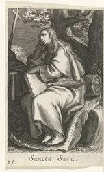 Heliga Sarah av Libyen Sancta Sara (titel på objekt) Eremitinnor (serietitel) Sacra Eremus Ascetriarum (serietitel)