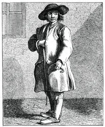 En sotare, 1737-1742.