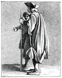 Blind man från Quinze-Vingts, 1737-1742.
