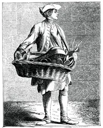 Köp hela skedar och späcknålar!, 1737-1742.