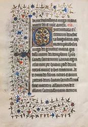 Tidsbok Användning av Paris: Dekorerad initial, ca. 1420.