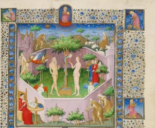 Berättelsen om Adam och Eva. Omkring 1413-15
