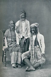 En hårig familj i Mandalay, Burma, 1902