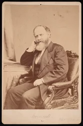 Porträtt av John Angel James Creswell 1828-1891, före 1891.