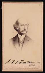 Porträtt av LaFayette Sabine Foster 1806-1880, före 1869.