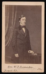Porträtt av William Pitt Fessenden 1806-1869, före 1869.