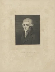 Porträtt av kompositören Joseph Haydn 1732-1809, ca. 1827.