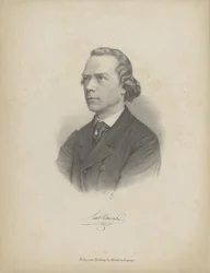 Porträtt av pianisten och kompositören Carl Heinrich Carsten Reinecke 1824-1910, ca. 1850