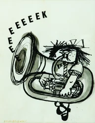 Eeeeeeek! (bläck på papper)
