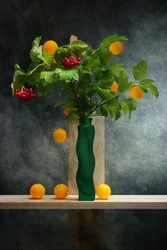 Modernt stilleben med frukt