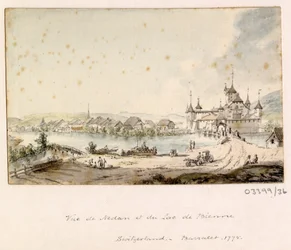 En serie skisser, vyer i Storbritannien, kontinenten och Amerika 1772-1778 (akvarell)