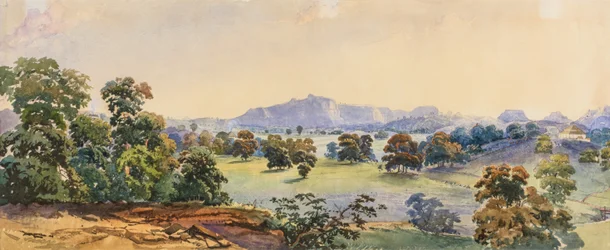 Across the Valley (akvarell)
