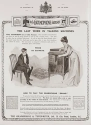 Annons för The Gramophone Comany