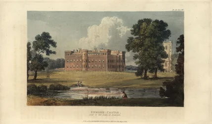 Enmore Castle, Somerset, säte för Earl of Egmont.