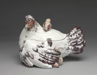 Hen and Chicks Tureen, Chelsea Porcelain Factory, c.1755
