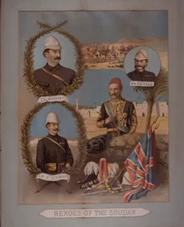 Heroes of the Soudan 1885 (chromolitho)