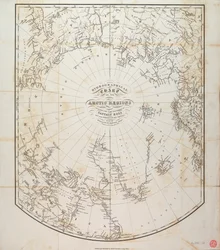 Hydrografiskt diagram över de arktiska regionerna