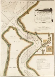 Karta över floden Hoogly, ca 1777 (gravyr)
