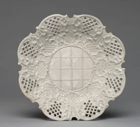 Plåt, tillverkad av en Staffordshire Factory, England, ca 1760