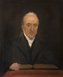 Pastor Francis Franklin (1798–1852), sent 1840-tal (olja på duk)