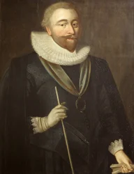Richard Weston, Earl of Portland, Lord High Treasurer, ca 1630 (olja på panel)
