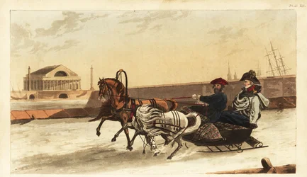 Släde som används på vintern av Alexander Kejsare av Ryssland