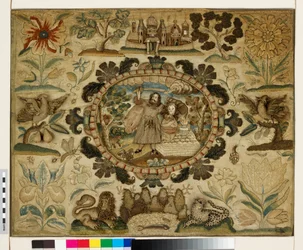 Textilpanel med Isaacs offer