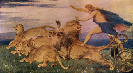 Phoebus Apollo, illustration ur «Classic Myth and Legend» av A. R. Hope Moncrieff, utgiven omkring 1910