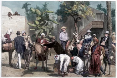 "Start för pyramiderna", 1874.