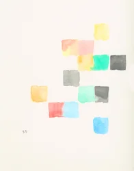Pastellfärgade färgblock
