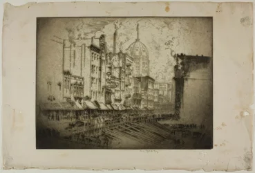 Chicago – Clark Street, hörnet av Harrison Street