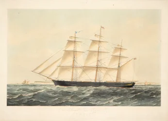 Det berömda järnklipperskeppet Chile, 767 registerton, tillhörande herrarna Seymour Peacock & Co. i London