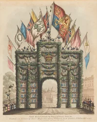 Triumfbåge för kung William IV och drottning Adelaide