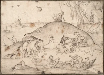 Stora fiskar äter små fiskar, 1556