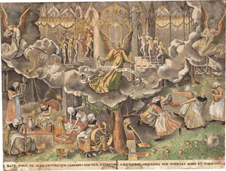 Liknelsen om de vise och dåraktiga jungfrurna, ca. 1560.